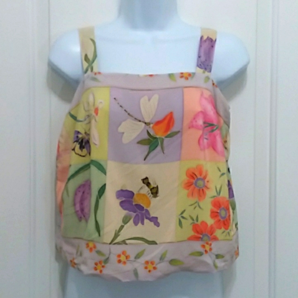 *5/$20* Floral Silky Crop Top